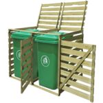 Provira Containerberging dubbel 240 L geïmpregneerd hout