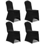 Provira Stoelhoes stretch 4 stuks zwart