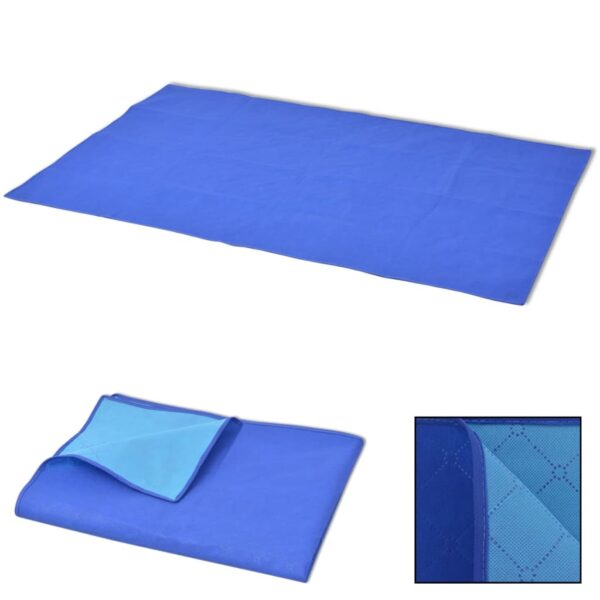 Provira Picknickkleed 150x200 cm blauw en lichtblauw