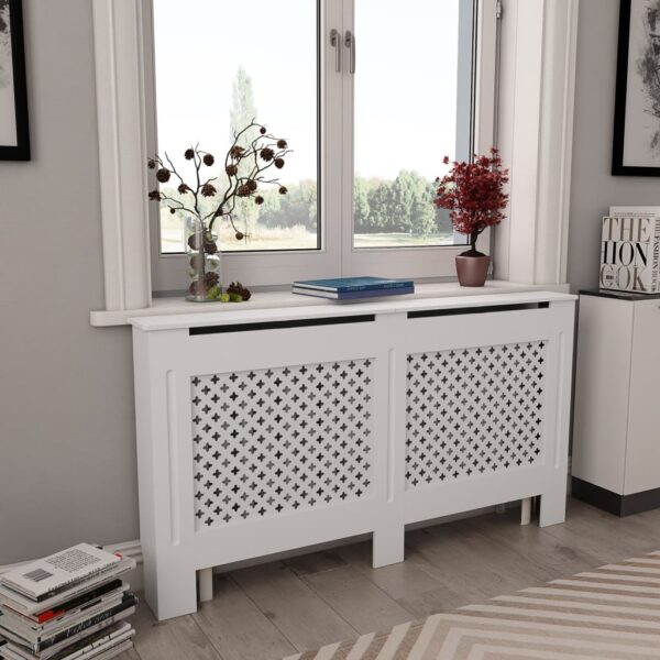 Provira Radiatorombouw 152x19x81,5 cm MDF wit