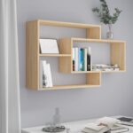 Provira Wandschappen 104x20x58,5 cm bewerkt hout sonoma eikenkleurig