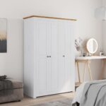 Provira Kledingkast Panama Range 118x50x171,5 cm grenenhout wit