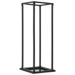 Provira Haardhoutrek met basis 37x37x113 cm staal zwart