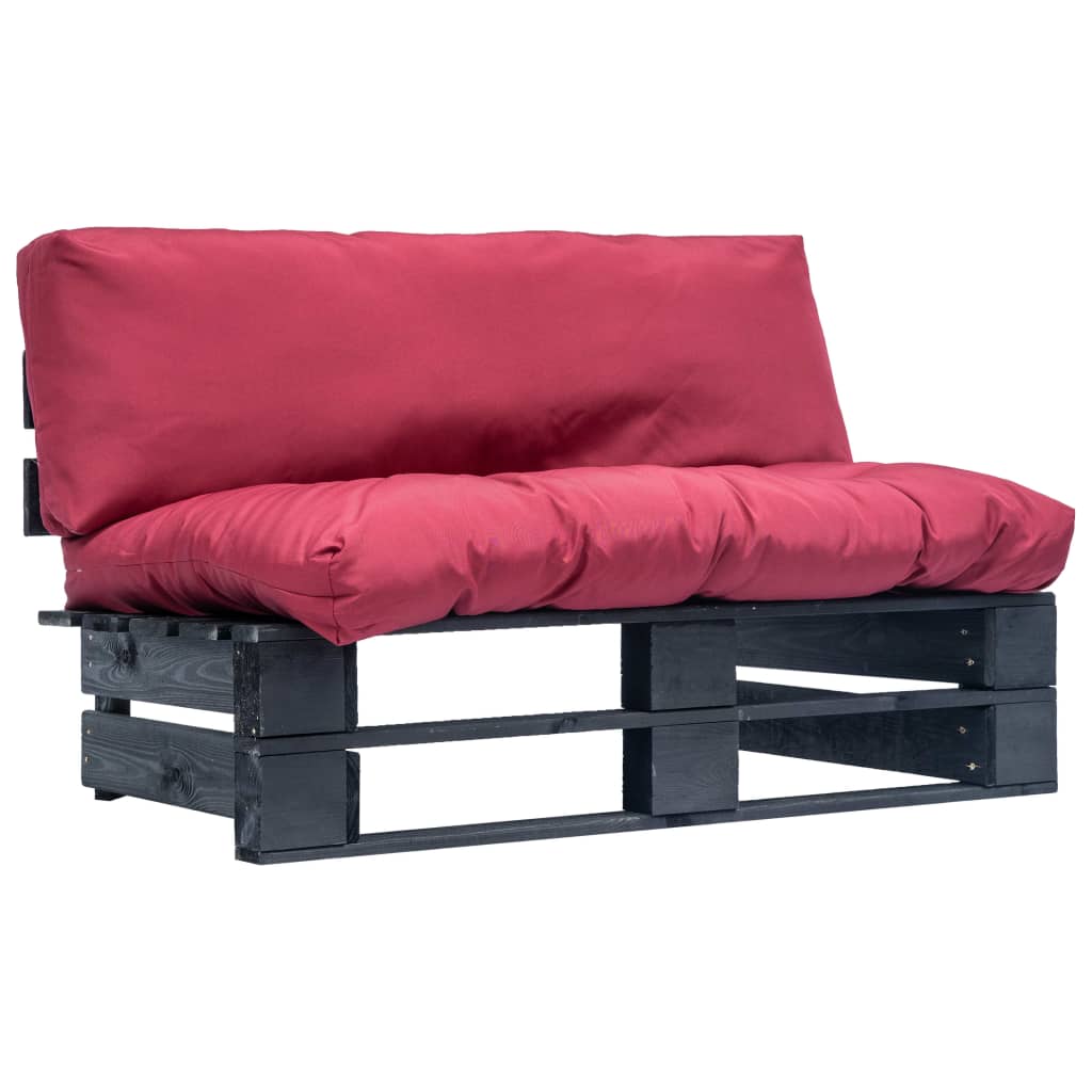 8719883709178_a_en_hd_1 Provira Tuinbank met rode kussens pallet grenenhout - Image 1