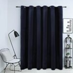 Provira Gordijn verduisterend met ringen 290x245 cm fluweel zwart