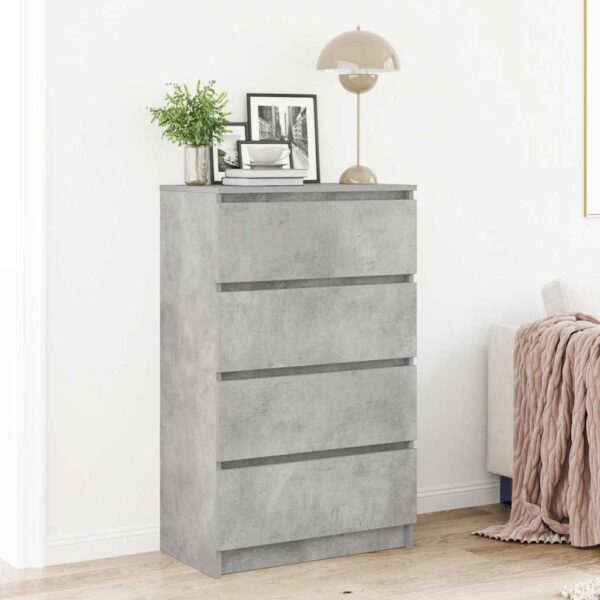 Provira Dressoir 60x35x98,5 cm bewerkt hout betongrijs