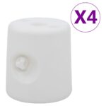 Provira Prieelgewichten 4 st PE wit