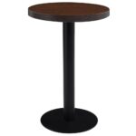 Provira Bistrotafel 50 cm MDF donkerbruin