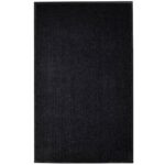 Provira Deurmat 117x220 cm PVC zwart