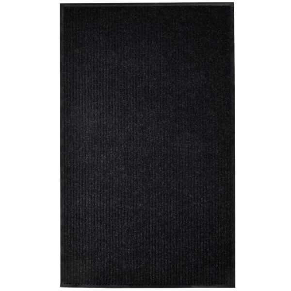 Provira Deurmat 117x220 cm PVC zwart