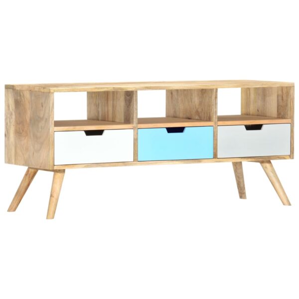 Provira Tv-meubel 110x35x48 cm massief mangohout