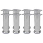 Provira Bankpoten rond 8 st 180 mm chroomkleurig