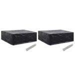Provira Tuinmeubelhoezen 2 st 8 ogen 250x210x90 cm