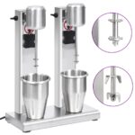Provira Milkshake mixer met dubbele bekers roestvrij staal 2 L