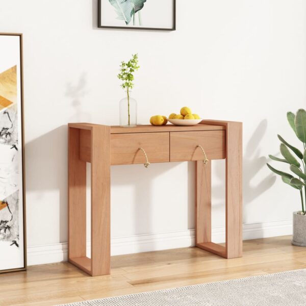 Provira Wandtafel 90x35x75 cm massief teakhout
