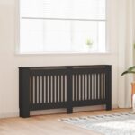 Provira Radiatorombouw 172x19x81,5 cm MDF zwart
