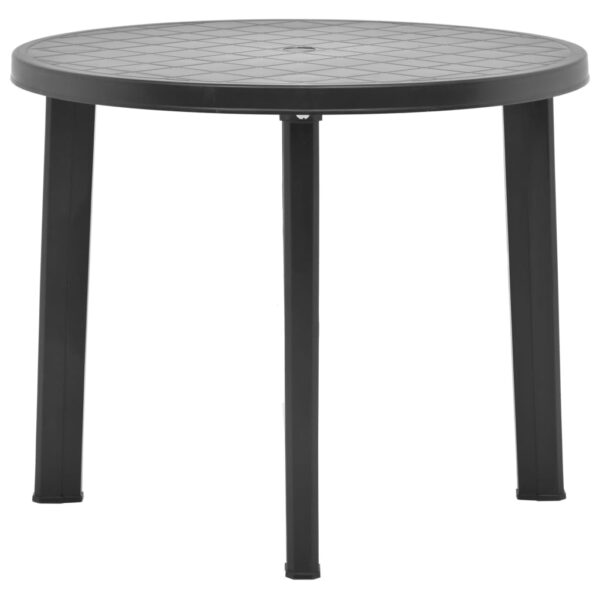 Provira Tuintafel 89 cm kunststof antraciet