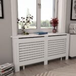 Provira Radiatorombouwen 2 st 172x19x81,5 cm MDF wit