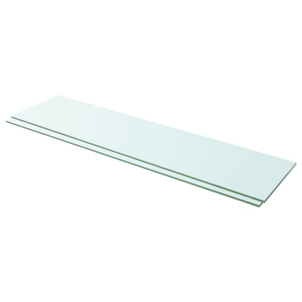 Provira Schappen 2 st 100x25 cm glas transparant