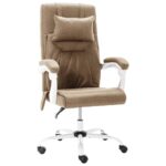 Provira Kantoormassagestoel stof taupe