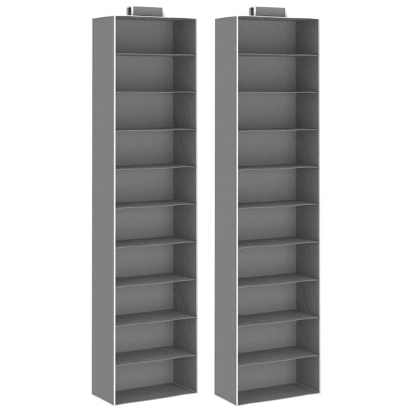 Provira Kledingorganisers hangend 2 st met 10 schappen stof