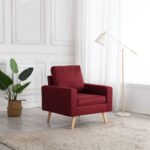 Provira Fauteuil stof wijnrood
