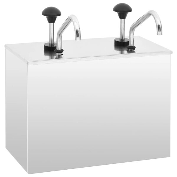 Provira Sausdispenser 2x3,5 L roestvrij staal