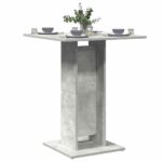 Provira Bistrotafel 60x60x75 cm bewerkt hout betongrijs