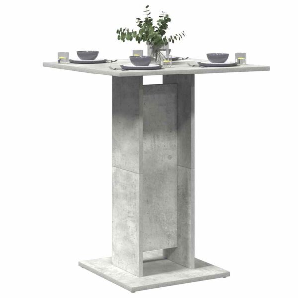 Provira Bistrotafel 60x60x75 cm bewerkt hout betongrijs