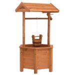 Provira Plantenbak wensput 40x40x84 cm vurenhout