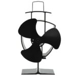 Provira Kachelventilator met 3 vinnen zwart