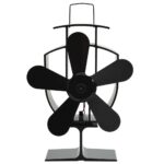 Provira Kachelventilator met 5 vinnen zwart