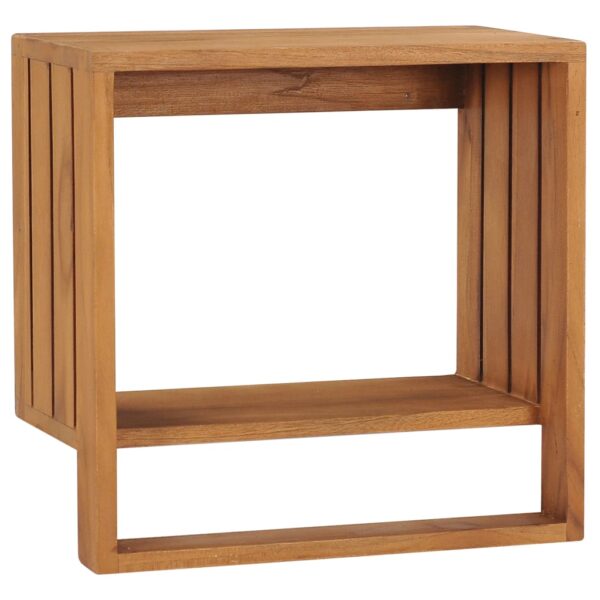 Provira Handdoekenrek wandmontage 35x20x35 cm massief teakhout