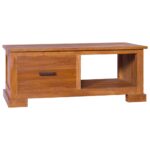 Provira Tv-meubel 90x50x37 cm massief teakhout