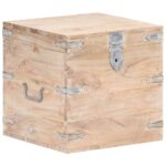 Provira Opbergkist 40x40x40 cm massief acaciahout