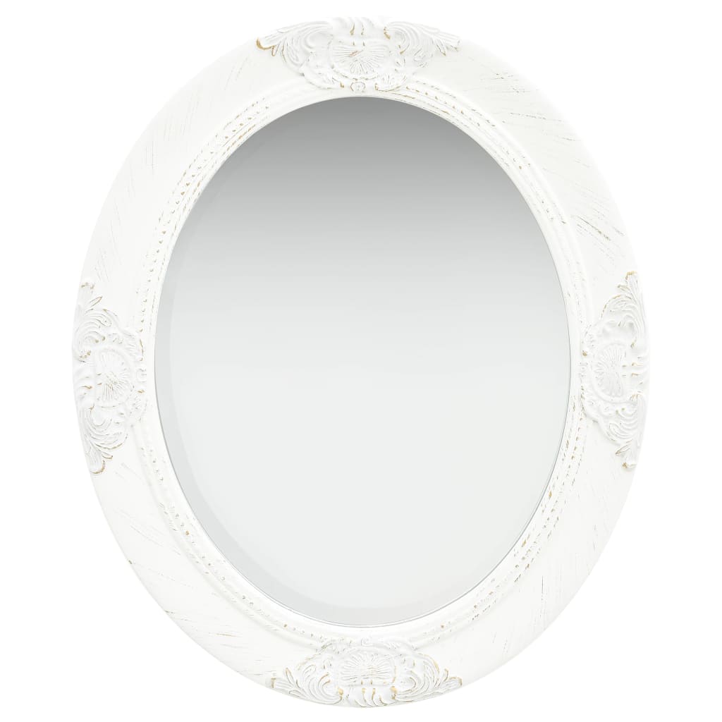 8720286009666_a_en_hd_1 Provira Wandspiegel barok stijl 50x60 cm wit - Image 1