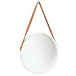 Provira Wandspiegel met band 50 cm wit