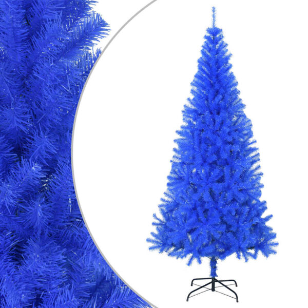 Provira Kunstkerstboom met standaard 210 cm PVC blauw