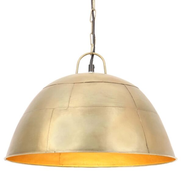 Provira Hanglamp industrieel vintage rond 25 W E27 41 cm messingkleurig