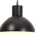 Provira Hanglamp rond 25 W E27 48 cm zwart