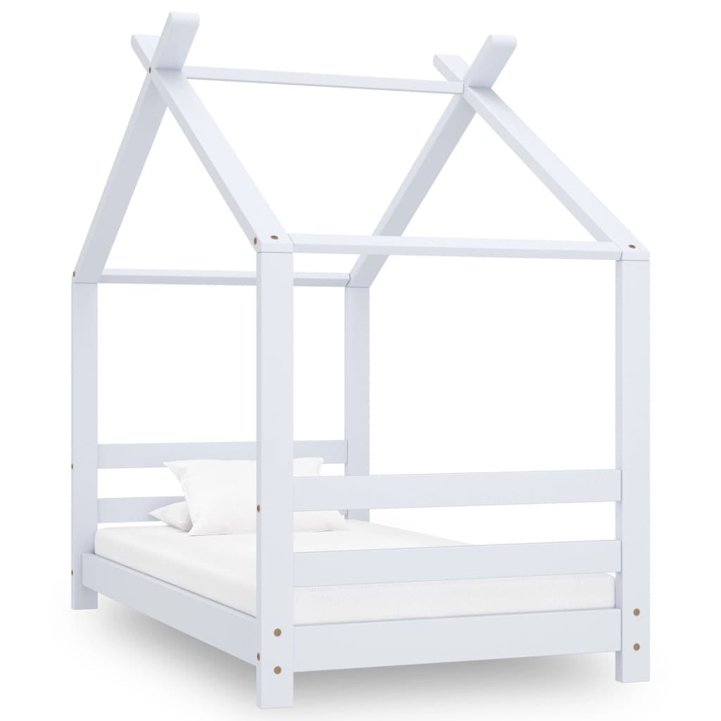 8720286054765_a_en_hd_1 Provira Kinderbedframe massief grenenhout wit 70x140 cm - Image 1