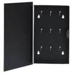 Provira Sleutelkast met magneetbord 30x20x5,5 cm zwart