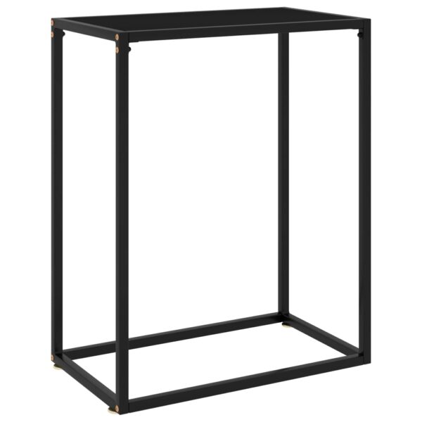 Provira Wandtafel 60x35x75 cm gehard glas zwart