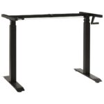 Provira Zit-stabureauframe met slinger handmatig zwart