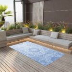 Provira Buitenkleed ARAKIL 160x230 cm PP babyblauw