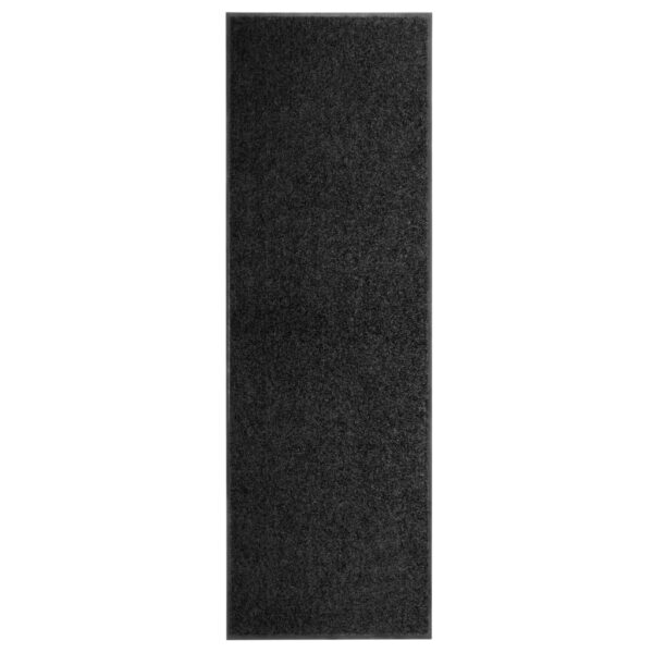 Provira Deurmat wasbaar 60x180 cm zwart