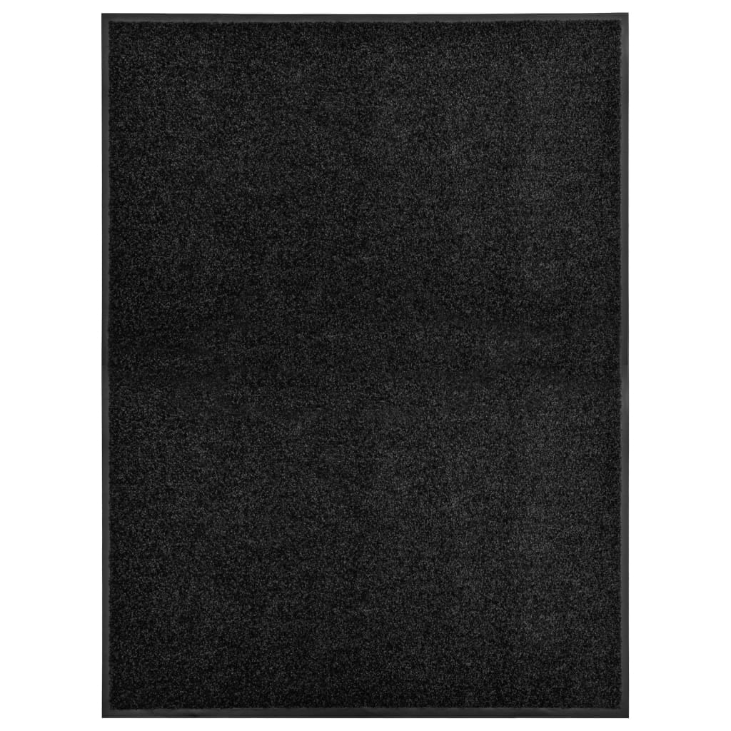 8720286064641_a_en_hd_1 Provira Deurmat wasbaar 90x120 cm zwart - Image 1