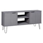 Provira Tv-meubel New York massief grenenhout grijs