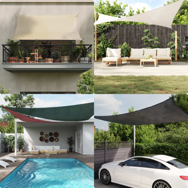 Provira Zonnezeil 160 g/m² 2,5x4 m HDPE taupe