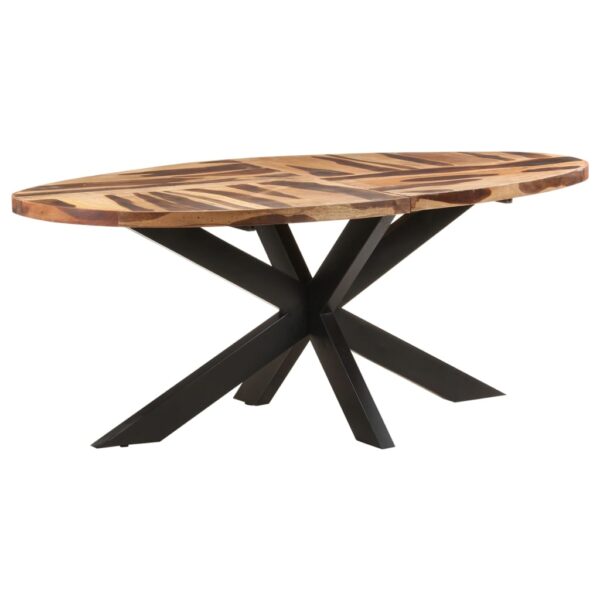 Provira Eettafel ovaal 200x100x75 cm acaciahout met sheesham afwerking